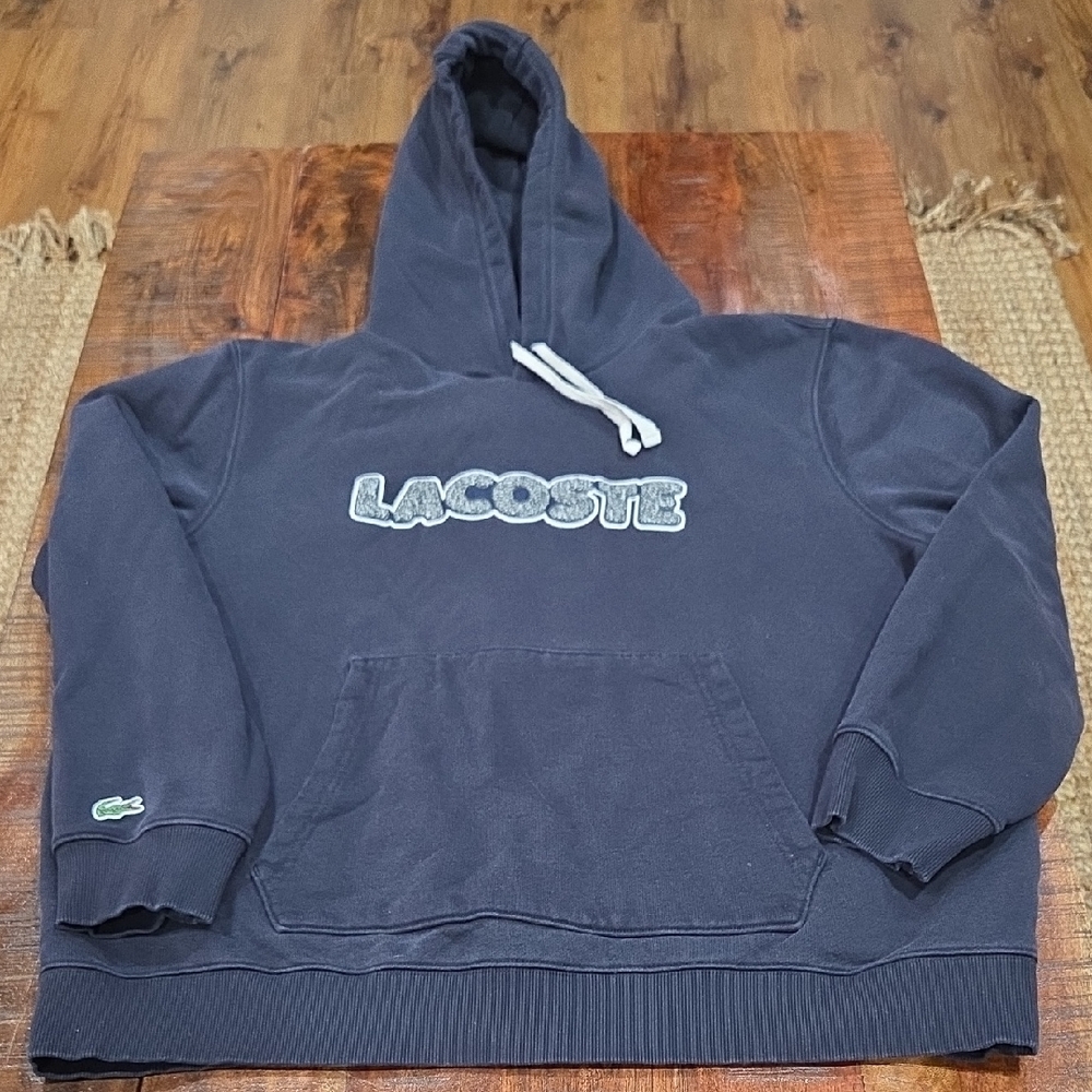 Lacoste Men's Dark Blue Hoodie Sweatshirt